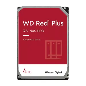 DISCO DURO WESTERN DIGITAL-INTERNO 4TB 5400RPM 3.5INC. 24-7-NAS SATA6GB-S CACHE 256MB RED PLUS