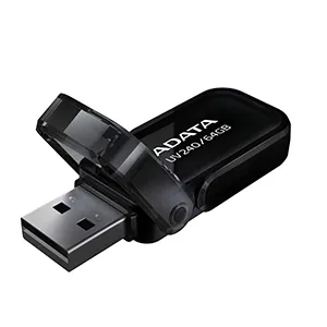 FLASH MEMORY ADATA 32GB UV240 USB 2.0 NEGRO