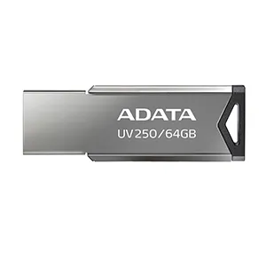 FLASH MEMORY ADATA 64GB-UV250 USB2.0 PLATA-METAL