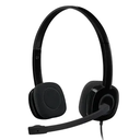HEADSET LOGITECH H151 STEREO WIRED 1.8MTS COENXION 3.5MM NEGRO