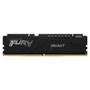 DIMM KINGSTON FURY BEAST NEGRO 16GB DDR5-5600MHZ CL40 288-PIN NON-ECC