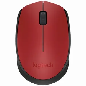 MOUSE LOGITECH M170 ROJO-NEGRO WIRELESS USB PLUG AND PLAY