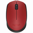 MOUSE LOGITECH M170 ROJO-NEGRO WIRELESS USB PLUG AND PLAY