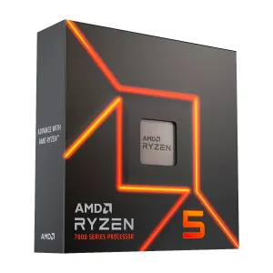 PROC. AMD RYZEN 5 7600X  AM5 4.7GHZ 6CORE 12HILOS 6MB CACHE DDR5 105W FINFET DE 5NM TSMC NO-DIS