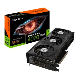 TARJETA DE VIDEO GIGABYTE RTX-4070 SUPER WINDOFORCE OC 12GB GDDR6X 192BIT HDMI 3DP 3VENT. PCIE 4.0