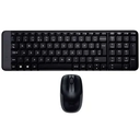 TECLADO-MOUSE COMBO LOGITECH NEGRO MK220 WIRELESS USB PLUG AND PLAY TAMANO COMPACTO