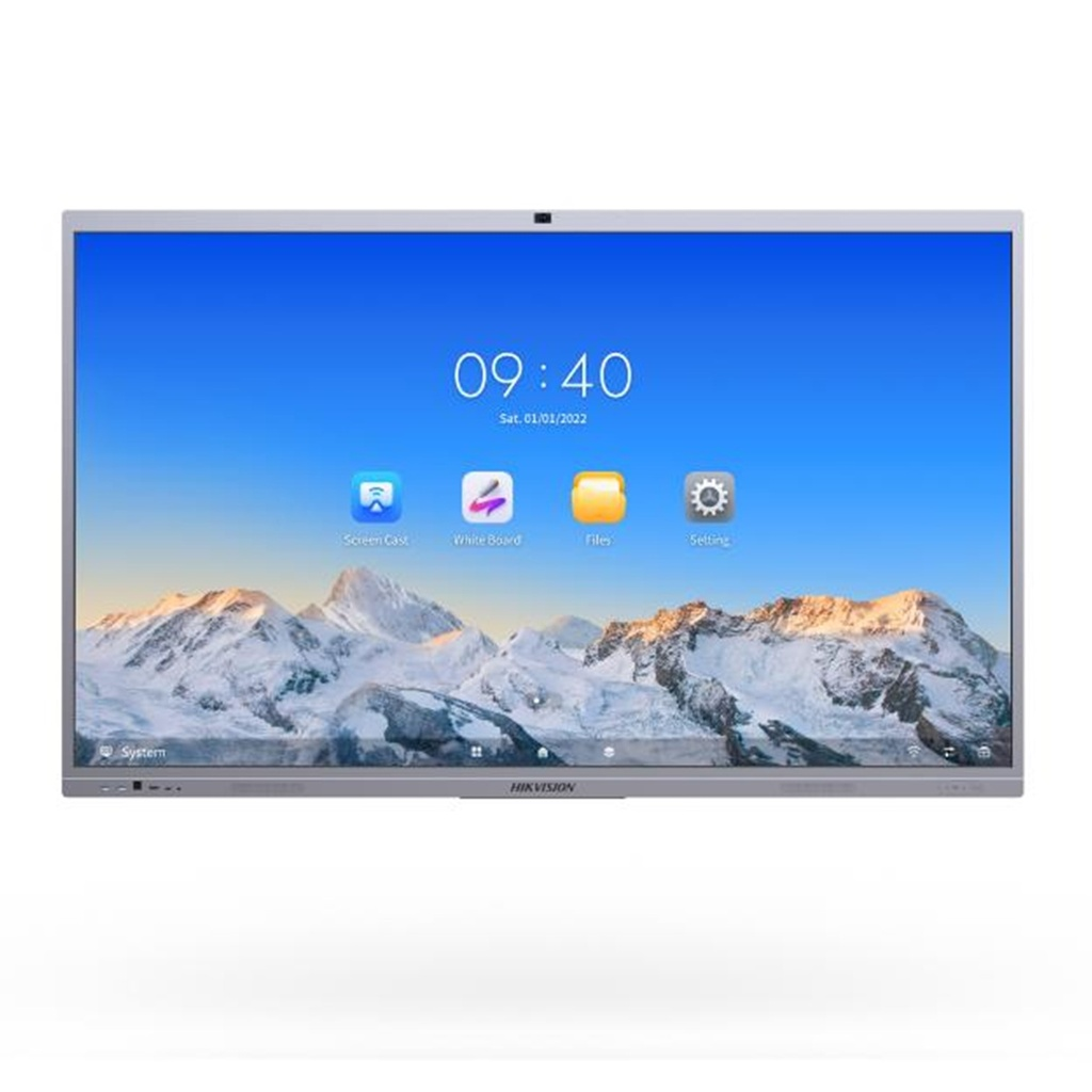 Pantalla Interactiva 65" UHD 4K Hikvision resolución 3840 × 2160/DS-D5C65RB/B
