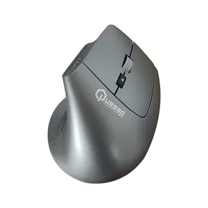 MOUSE QUASAD QME-V10 VERTICAL BACKLIGHT ERGONOMIC WIRELESS 10MTS GRIS
