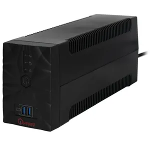 UPS QUASAD 1000VA 480W 8 OUTLETS 4UPS-4SURGE W-AVR I-359 LED-BUTTON