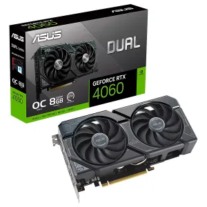 VIDEO ASUS DUAL GEOFORCE RTX-4060 OC 8GB GDDR6 128BITS HDMI 3DP 2VENT. PCI EXP. 4.0