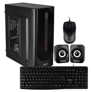 CASE QUASAD C3155 2USB3.0 USB2.0 24-4 PINES 2SATA 2USB3.0 1USB2.0 TECL. MOU. PAR. FP NEGRO