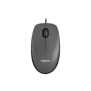 MOUSE LOGITECH M100 CORDED OPTICAL USB BALCK