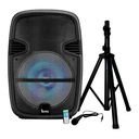 PARLANTE ENGLAND ES-EPIC RM15 15Inch App Smart Control MIC. CABLE PEDESTAL 75000W NEGRO