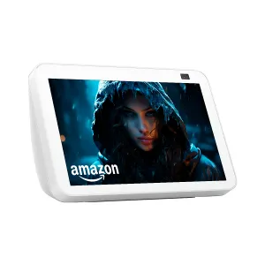 PANTALLA WITH SPEAKER SMART AMAZON-ECHO SHOW-8 2GEN. 8INCH WITH ALEXA WIFI BT CAM-13MP WHITE