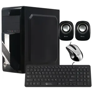 CASE GAZAL COMBO 704 TECL. PARL. MOUSE. CON FUENTE DE PODER 850W BLACK