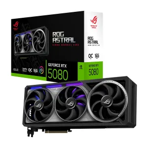 VIDEO ASUS ROG Astral Geforcr RTX-5080 OC EDITION 16GB GDDR7 256BIT 2HDMI 3DP 3Vent PCIe 5.0