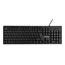 TECLADO INFINYTEK MULTIMEDIA WIRED USB BLACK