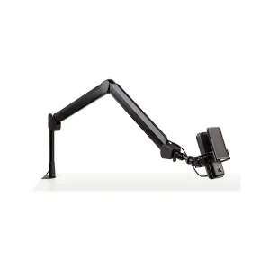 BRAZO ARTICULADO DE MESA PARA MICROFONO  ARM 360GRADOS MICROFONOS 1/4-3/8 -5/8 PULG. NEGRO