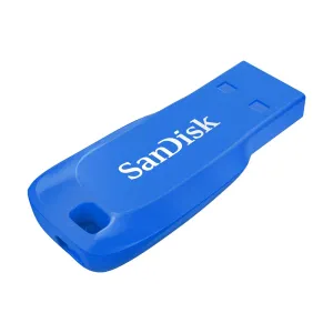 FLASH MEMORY SANDISK 32GB CRUZER BLADE USB ELECTRIC BLUE