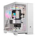 CASE CORSAIR ATX iCUE LINK 6500X RGB 3VEN. SYSTEM-HUB DOS-CAMARAS WHITE