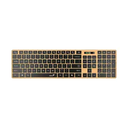 TECLADO GENIUS SlimStar 7250BT Wireless AI BT Pine Wood