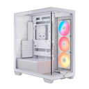 CASE CORSAIR ATX 3500X RS-R  ARGB Panoramic Glass 2USB-C 2USB3.2 HD-Audio Mid-Tower White