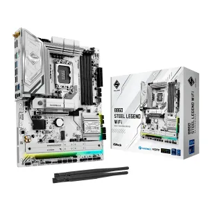 MBO ASROCK B860 Steel Legend WIFI Intel Core Ultra LGA1851 4DDR5-8666 HDMI DP 4M.2 PCIe5.0 ATX