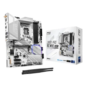 MBO ASROCK Z890 Pro RS Wifi 6E White Intel Core Ultra LGA1851 4DDR5 HDMI DP M.2 8USB3.2 PCIe5.0 ATX