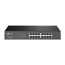 SWITCH TP-LINK 16PORT GIGABIT RJ45 GIGABIT 10-100-1000MBPS RACK-MOUNTABLE NEGRO