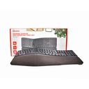 TECLADO QUASAD QK-ERGO T1 TRIPLE MODE ERGONOMIC SPLIT 3D 2.4Ghz BT MULTIMEDIA BATT. BLACK