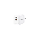 WALL CHARGER DUAL ARGOM 40W CARGA RAPIDA 2 CONT. TYPE-C BLANCO