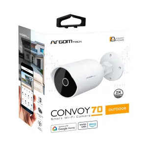 [CAMARGSV-8070WT] CAMARA ARGOM CONVOY 70 SMART WIFI OUTDOOR-INDOOR 2K QHD WHITE
