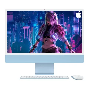 [COPAPLMQRR3LLA] COP. APPLE IMAC AIO M3 8GB 512GB-SSD 24Inch. 4.5K CAM. WIFI BT 2USB-C MACOS Blue