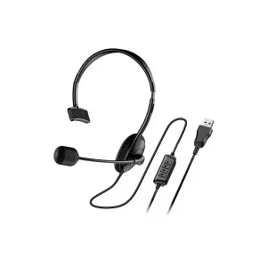 [HSEGENHS-100UBK] AUDIFONO GENIUS HS-100U CON MICROFONO MONO USB BLACK