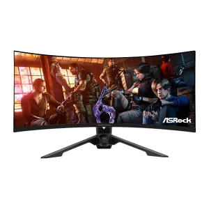[MONASR34WQ15R3A] MONITOR ASROCK PG34WQ15R3A PHANTOM CURVED GAMING 34Inch WQHD 3440x1440 2HDMI DP Black