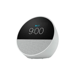 [PARAMZ268922870] PARLANTE AMAZON ECHO SPOT SMART ALARM CLOCK WITH VIBRANT SOUND AND ALEXA WHITE