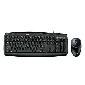 [KEYGENKM200USBK] COMBO TECLADO MOUSE GENIUS KM-200 USB NEGRO SP