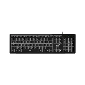 [KEYGENSLST820UB] Teclado Iluminado Delgado GENIUS SLIMSTAR 820 Black