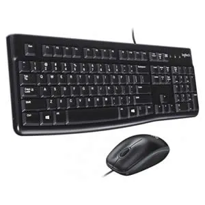 [KEYLOG920004428] TECLADO-MOUSE COMBO LOGITECH MK120 NEGRO USB PLUG AND PLAY RESISTENTE A SALPICADURAS
