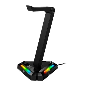 [ACCGENGX-UH100K] SOPORTE GENIUS PARA AURICULARES 2 PUERTOS USB A Y 2 PUERTOS USB BLACK