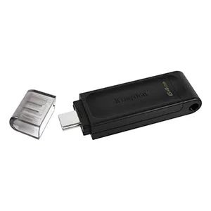 [FMEKINDT7064GBC] FLASH MEMORY KINGSTON DATATRAVELER 70 DT70 64GB USB-C NEGRO