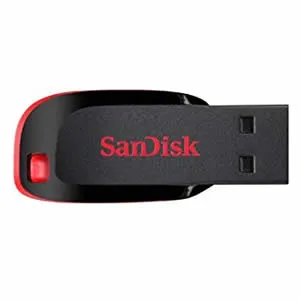 [FMESCDSDCZ5032G] FLASH MEMORY SANDISK 32GB CRUZER BLADE USB NEGRO-ROJO
