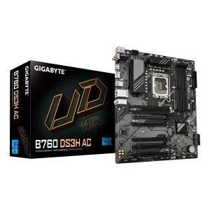 [MBOGIBB760DS3AC] MBO GIGABYTE B760 DS3H AC 14AVA 4DDR5 WIFI BT HDMI DP 2M.2 USB-C PCIE4.0 ATX