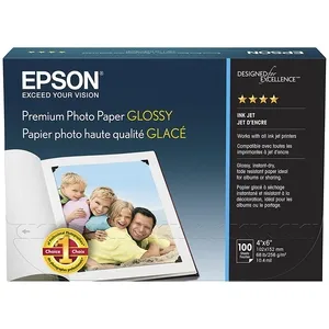 [SUMEPSS041727] PAPEL EPSON PREMIUM GLOSSY BORDER LESS 4X6 100U