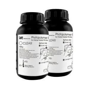 [SUMXYZRUGNRXTWG] PHOTOPOLYMER XYZPRINTING RESIN FOR NOBEL SERIES PRINTER (2 X 500 ML. CLEAR)