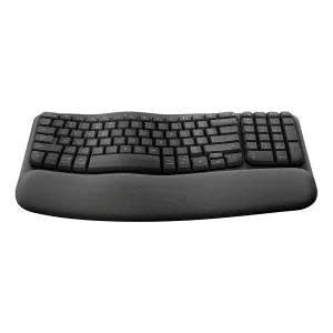 [KEYLOG920012278] TECLADO LOGITECH ERGONOMICO WAVE KEYS CON REPOSAMANOS WIRELESS USB GRAPHITE
