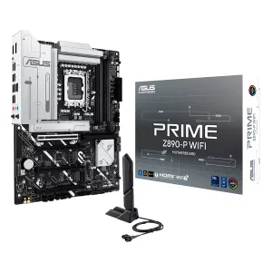 [MBOASUZ890PWIFI] MBO ASUS PRIME Z890-P WIFI Intel Core Ultra Series LGA1851 DDR5-8666 HDMI DP 5USB 4m.2 PCIe5.0 ATX