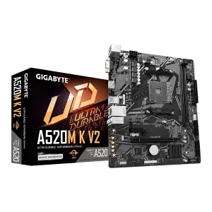 [MBOGIBA520MKV2] MBO GIGABYTE A520M K V2 AMD AM4 RYZEN 5000 2DDR4 D-SUB HDMI M.2 USB3.2 4PCIE MATX