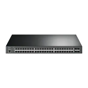 [SWITPLSG3452XP] SWITCH TP-Link ADMINISTRABLE JetStream 48P Gigabit con 4Puetos 10GE SFP Plus y 48P PoE Plus