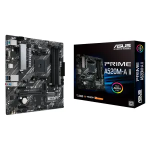 [MBOASUA520M-AII] MBO ASUS PRIME A520M-AII CSM Ryzen AM4 4DDR4 D-SUB HDMI DP M.2 USB3.2 4PCIE RGB LIGHTING MIC-ATX